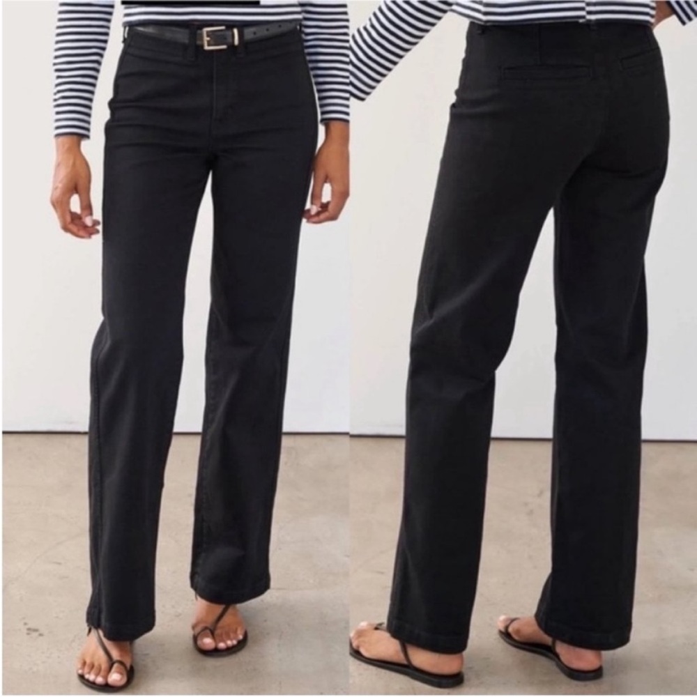 AYR Black Flare Wide Leg Jeans